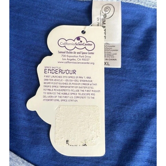 Endeavor California Science Center Samuel Oschin T Shirt NWT Size XLarge - Picture 9 of 14
